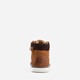 Leren jongens veterboots cognac
