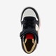 Hoge leren jongens sneakers donkerblauw