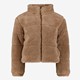 Meisjes teddy jas beige