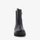 Meisjes chelsea boots zwart croco print