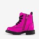 Leren meisjes veterboots roze