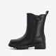 Meisjes chelsea boots zwart croco print