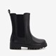 Meisjes chelsea boots zwart croco print