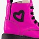 Leren meisjes veterboots roze