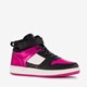 Hoge meisjes sneakers roze metallic