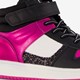 Hoge meisjes sneakers roze metallic