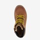 Leren jongens veterboots met gele veters