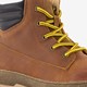 Leren jongens veterboots met gele veters