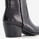 Dames enkellaarsjes met crocoprint