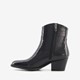 Dames enkellaarsjes met crocoprint