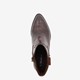 Dames enkellaarsjes met crocoprint bruin
