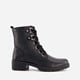 Leren veterboots met brede veters