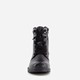 Leren veterboots met brede veters