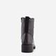 Leren veterboots met brede veters