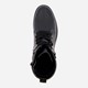 Leren veterboots met brede veters