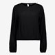 Dames blouse zwart met elastiek