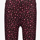 Flared meisjes broek met roze bloemen