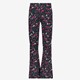 TwoDay flared meisjes broek zwart met print