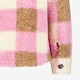 Geruite meisjes teddy shacket