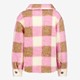 Geruite meisjes teddy shacket