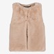 Meisjes gilet van imitatiebont bruin