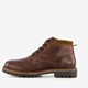 Leren heren veterboots bruin
