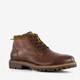 Leren heren veterboots bruin
