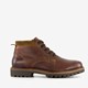 Leren heren veterboots bruin