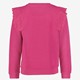 Meisjes sweater roze met ruches