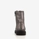 Meisjes veterboots met hartjes zilver
