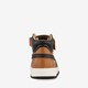 Hoge leren jongens sneakers cognac