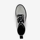 Dames veterboots zilver
