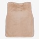Meisjes gilet van imitatiebont bruin