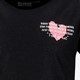 Meisjes T-shirt met roze backprint