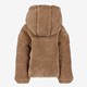 Meisjes teddy jas met capuchon