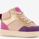 Hoge meisjes sneakers roze paars