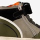 Hoge leren jongens sneakers groen