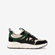 Dames dad sneakers zwart groen