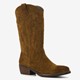 Harper suede dames western laarzen bruin