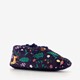 Meisjes sloffen met herfst print blauw