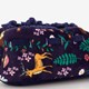 Meisjes sloffen met herfst print blauw