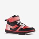 Hoge meisjes sneakers Isa zwart rood