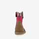 Suede meisjes western enkellaarsjes bruin