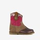 Suede meisjes western enkellaarsjes bruin