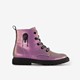 Meisjes veterboots metallic roze