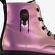 Meisjes veterboots metallic roze