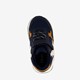 Jongens sneakers donkerblauw cognac