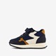 Jongens sneakers donkerblauw cognac