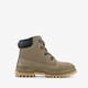 Leren jongens boots taupe