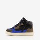Hoge suede jongens sneakers zwart blauw